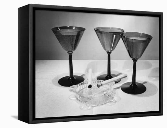 Martinis and Cigarettes-null-Framed Premier Image Canvas