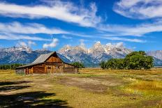 Mountain Range Landscape View in Jasper Np, Canada-MartinM303-Framed Premier Image Canvas