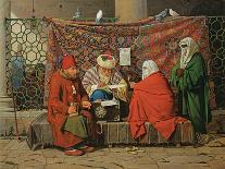 A Turkish Notary Drawing up a Marriage Contract, Constantinople, 1837-Martinus Rorbye-Framed Giclee Print
