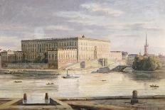 The Royal Palace, Stockholm, 1848-Martius Rorbye-Mounted Giclee Print