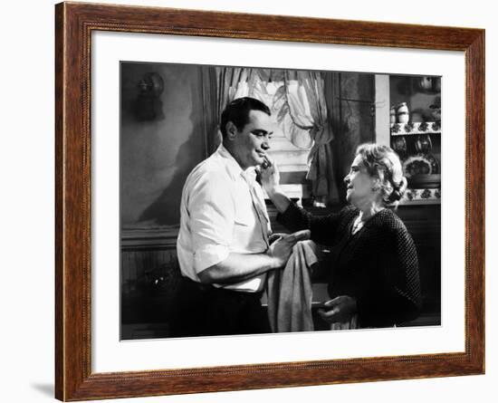 Marty, Ernest Borgnine, Esther Minciotti, 1955-null-Framed Photo