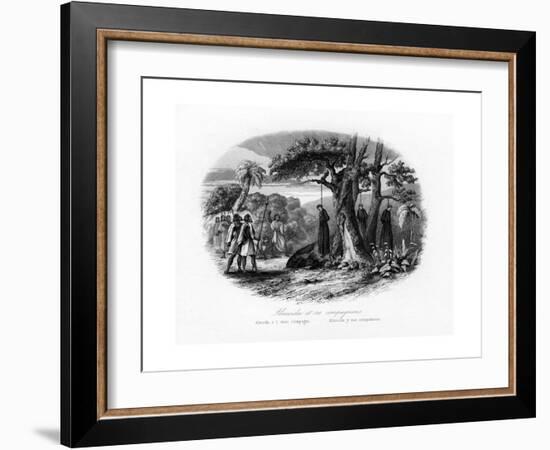 Martyrdom of Almeida and His Companions, C1840-N Remond-Framed Giclee Print