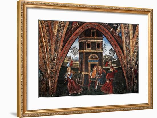 Martyrdom of Saint Barbara-Bernardino di Betto Pinturicchio-Framed Giclee Print