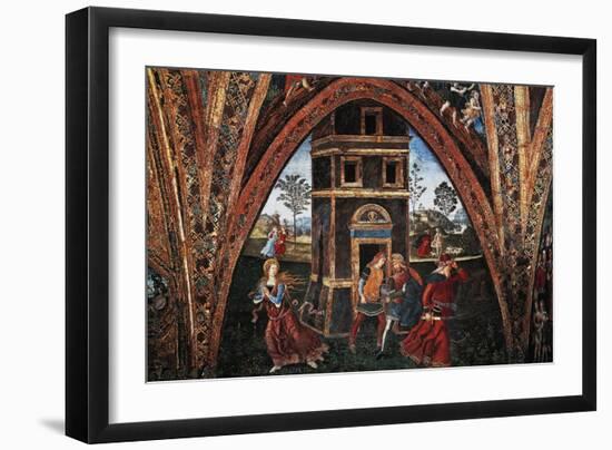 Martyrdom of Saint Barbara-Bernardino di Betto Pinturicchio-Framed Giclee Print