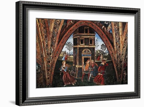 Martyrdom of Saint Barbara-Bernardino di Betto Pinturicchio-Framed Giclee Print