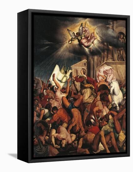 Martyrdom of Saint Catherine-Jacopo Bassano-Framed Premier Image Canvas