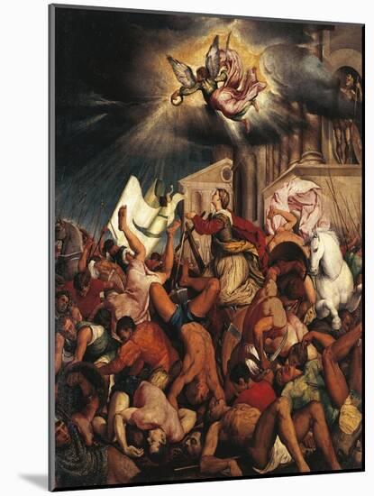 Martyrdom of Saint Catherine-Jacopo Bassano-Mounted Giclee Print