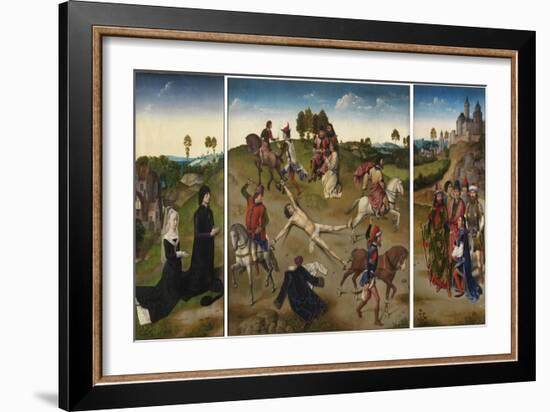 Martyrdom of Saint Hippolytus (Triptyc), after 1468-Hugo van der Goes-Framed Giclee Print