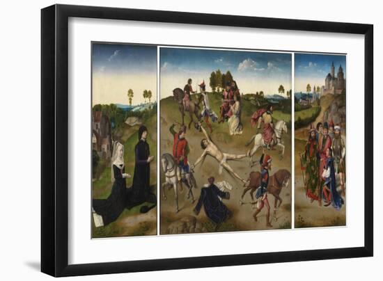 Martyrdom of Saint Hippolytus (Triptyc), after 1468-Hugo van der Goes-Framed Giclee Print