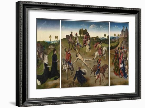 Martyrdom of Saint Hippolytus (Triptyc), after 1468-Hugo van der Goes-Framed Giclee Print