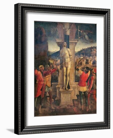 Martyrdom of Saint Sebastian-Vincenzo Foppa-Framed Art Print