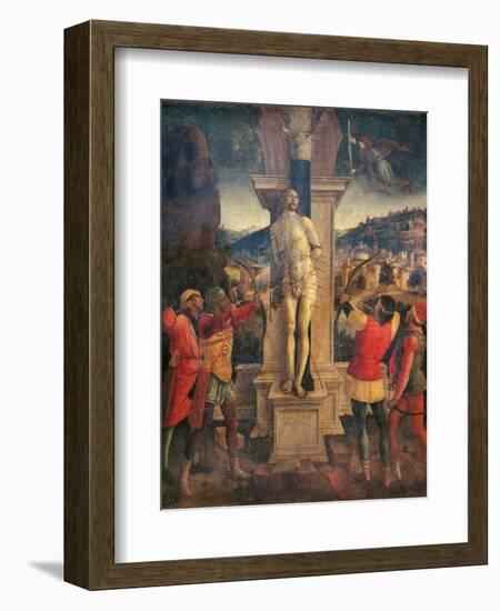 Martyrdom of Saint Sebastian-Vincenzo Foppa-Framed Art Print