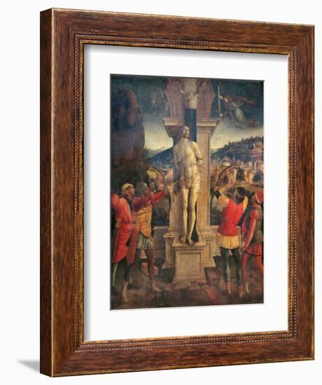 Martyrdom of Saint Sebastian-Vincenzo Foppa-Framed Art Print