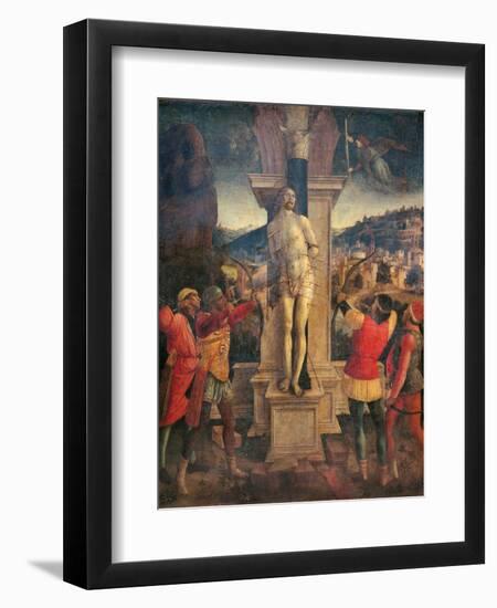 Martyrdom of Saint Sebastian-Vincenzo Foppa-Framed Art Print