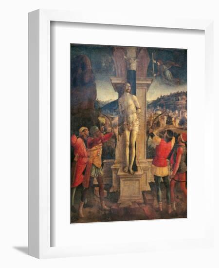 Martyrdom of Saint Sebastian-Vincenzo Foppa-Framed Art Print