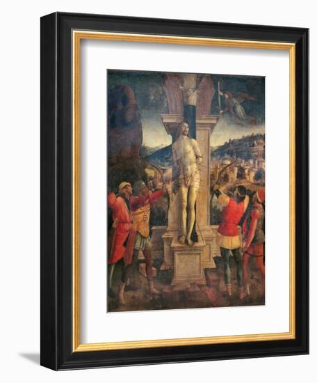Martyrdom of Saint Sebastian-Vincenzo Foppa-Framed Art Print
