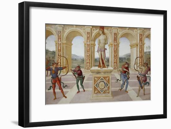 Martyrdom of Saint Sebastian-Pietro Perugino-Framed Giclee Print