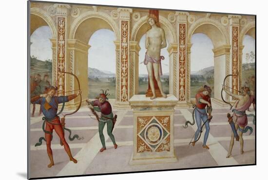 Martyrdom of Saint Sebastian-Pietro Perugino-Mounted Giclee Print