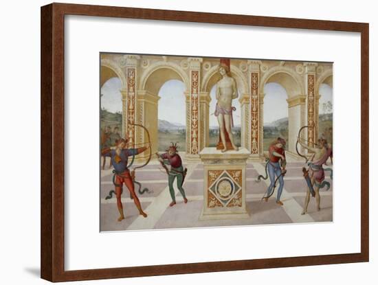 Martyrdom of Saint Sebastian-Pietro Perugino-Framed Giclee Print