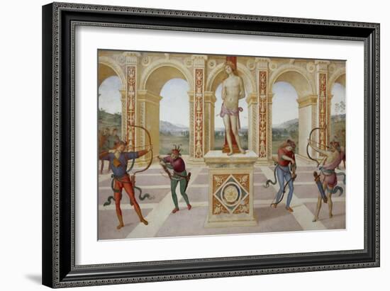 Martyrdom of Saint Sebastian-Pietro Perugino-Framed Giclee Print