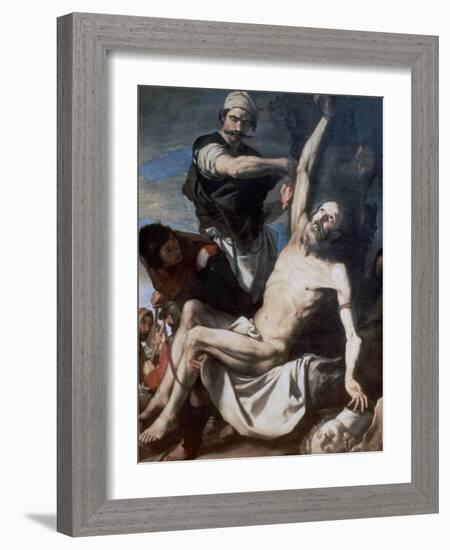 Martyrdom of St Bartholomew, 1644-Jusepe de Ribera-Framed Giclee Print