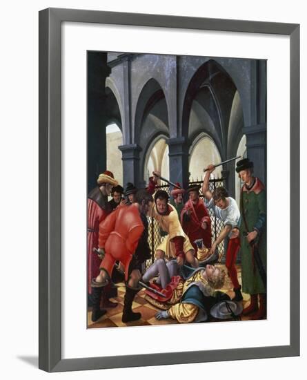 Martyrdom of St, Florian, 1516, by Albrecht Altdorfer (1480-1538), Germany, 16th Century-Albrecht Altdorfer-Framed Giclee Print