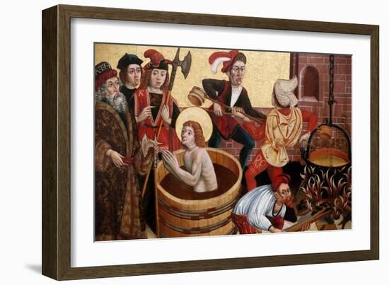 Martyrdom of St John (Oil on Wood Panel)-Martin Schongauer-Framed Giclee Print