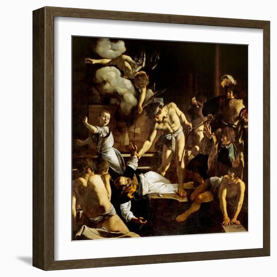 Martyrdom of St. Matthew-Caravaggio-Framed Art Print