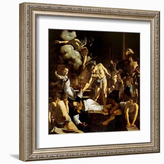 Martyrdom of St. Matthew-Caravaggio-Framed Art Print