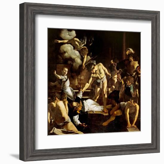 Martyrdom of St. Matthew-Caravaggio-Framed Art Print