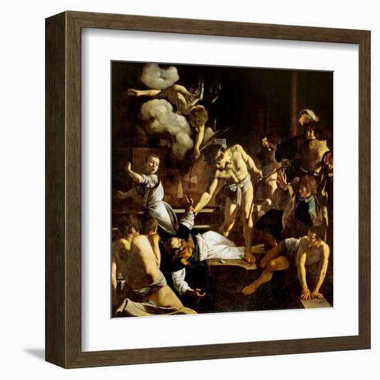 Martyrdom of St. Matthew-Caravaggio-Framed Art Print
