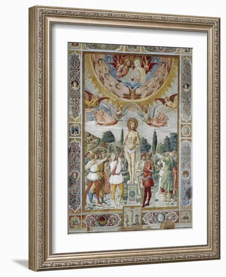 Martyrdom of St. Sebastian, 1465-Benozzo Gozzoli-Framed Giclee Print