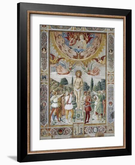 Martyrdom of St. Sebastian, 1465-Benozzo Gozzoli-Framed Giclee Print