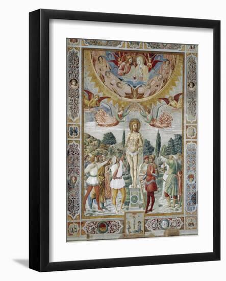 Martyrdom of St. Sebastian, 1465-Benozzo Gozzoli-Framed Giclee Print