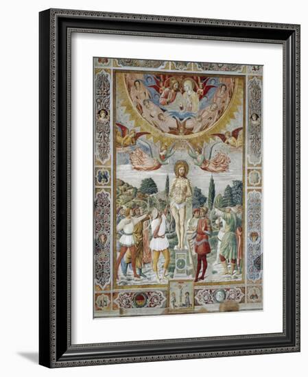 Martyrdom of St. Sebastian, 1465-Benozzo Gozzoli-Framed Giclee Print