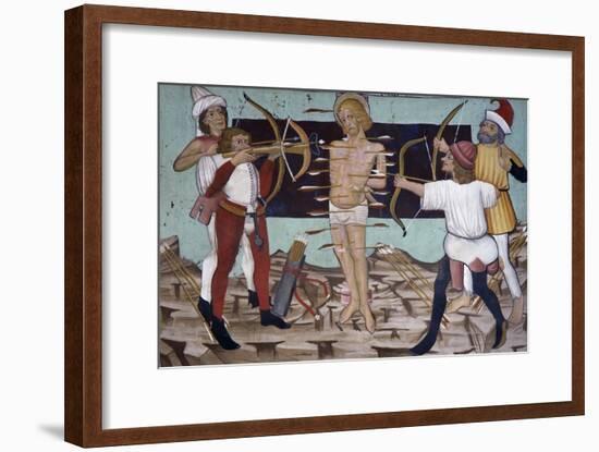 Martyrdom of St Sebastian, Saint Sebastian's Life-null-Framed Giclee Print