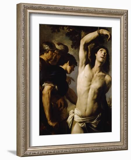 Martyrdom of St Sebastian-Andrea Vaccaro-Framed Giclee Print