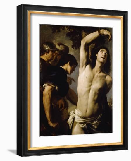 Martyrdom of St Sebastian-Andrea Vaccaro-Framed Giclee Print