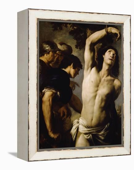 Martyrdom of St Sebastian-Andrea Vaccaro-Framed Premier Image Canvas