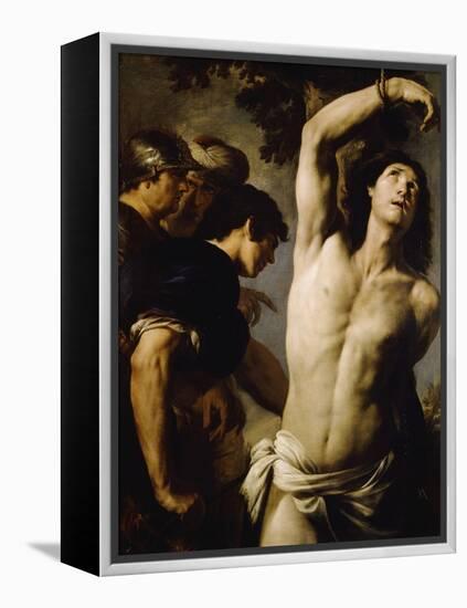 Martyrdom of St Sebastian-Andrea Vaccaro-Framed Premier Image Canvas