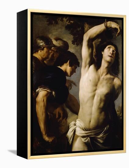 Martyrdom of St Sebastian-Andrea Vaccaro-Framed Premier Image Canvas