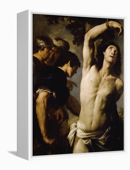 Martyrdom of St Sebastian-Andrea Vaccaro-Framed Premier Image Canvas