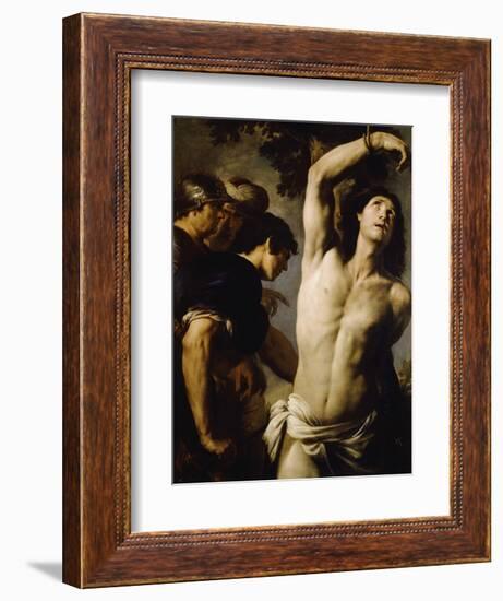 Martyrdom of St Sebastian-Andrea Vaccaro-Framed Giclee Print