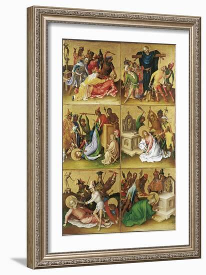 Martyrdom of the Apostles. Right Panel-Stephan Lochner-Framed Giclee Print