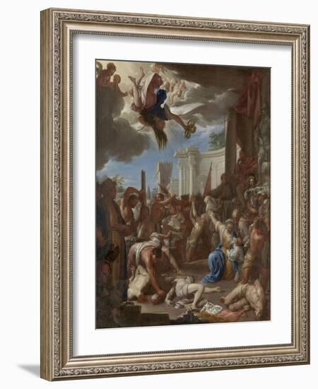 Martyrdom of the Seven Sons of Saint Felicity-Francesco Trevisani-Framed Art Print