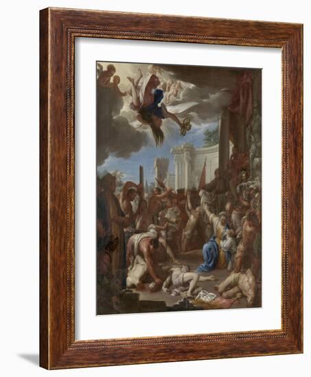 Martyrdom of the Seven Sons of Saint Felicity-Francesco Trevisani-Framed Art Print