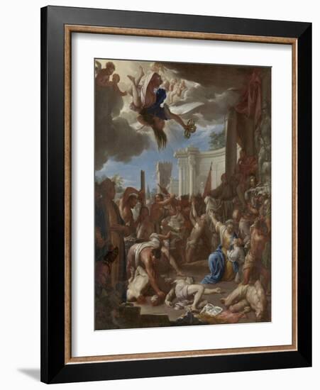 Martyrdom of the Seven Sons of Saint Felicity-Francesco Trevisani-Framed Art Print