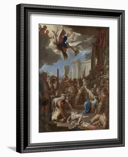 Martyrdom of the Seven Sons of Saint Felicity-Francesco Trevisani-Framed Art Print