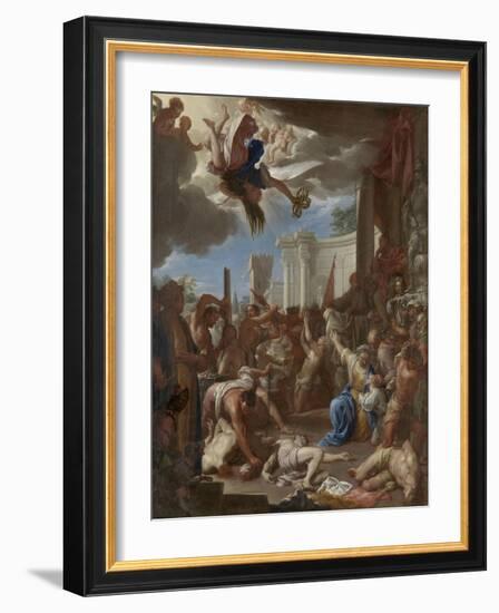 Martyrdom of the Seven Sons of Saint Felicity-Francesco Trevisani-Framed Art Print