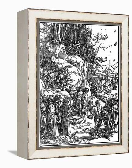 Martyrdom of the Ten Thousand Christians on Mt Ararat, 1495-1497-Albrecht Durer-Framed Premier Image Canvas